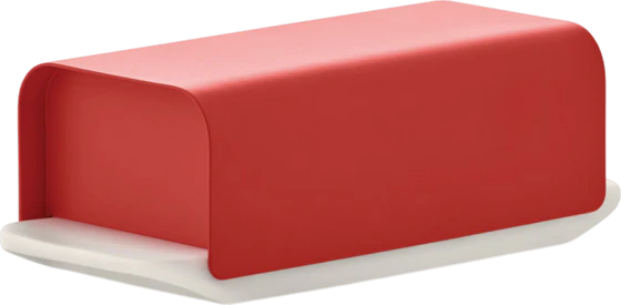Butterdose Alessi Mattina-BG04 Porzellan Edelstahl