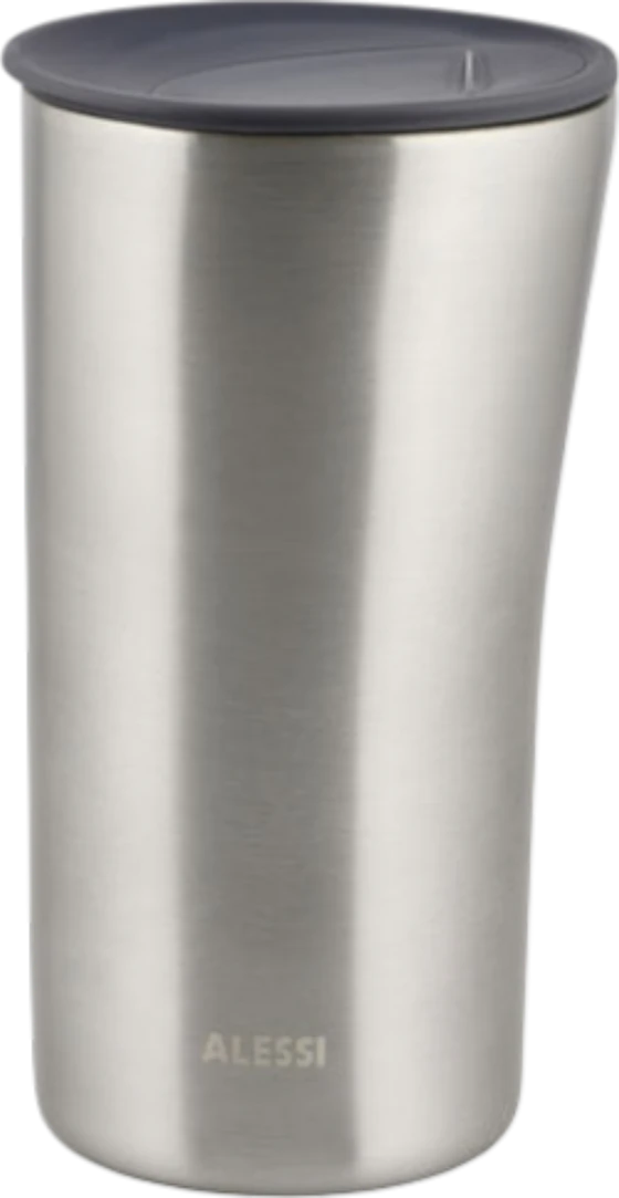 Doppelwandiger Thermobecher Alessi Buri-BK01 Edelstahl Anthrazit