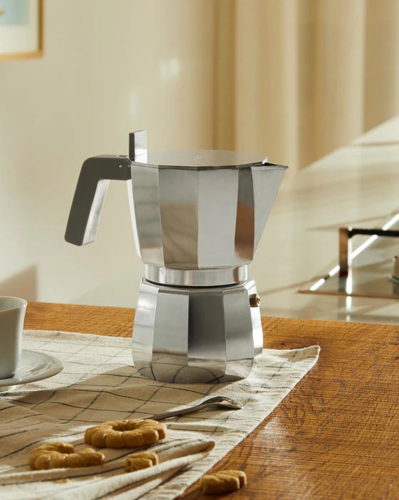 Espressokocher Alessi Moka DC06/1 Aluminium 1 Tasse