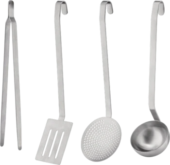 Küchenzange oder Küchenset von Alessi Serie Convivio Edelstahl mattiert