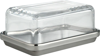 Butterdose Alessi-ES03 Edelstahl Glasdeckel – Edles Design