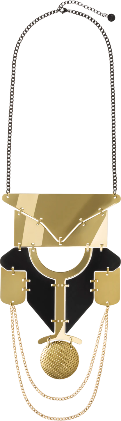 Halskette Alessi Lorica-ESA01 Gold Schwarz – Limitierte Edition