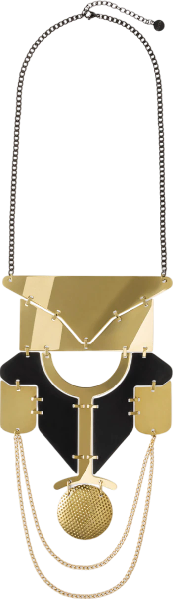 Halskette Alessi Lorica-ESA01 Gold Schwarz – Limitierte Edition