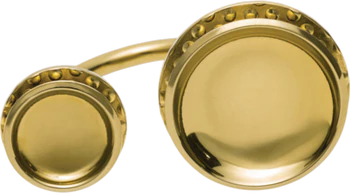 Schmuckring Alessi Acta-ESA03 Gold Stahl antiallergen