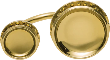 Schmuckring Alessi Acta-ESA03 Gold Stahl antiallergen