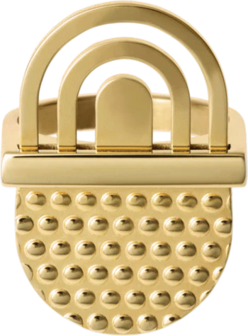 Schmuckring Alessi Acta-ESA03 Gold Stahl antiallergen