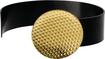 Armband Alessi Acta-ESA04 1 – Stahl, antiallergen, Gold-Schwarz