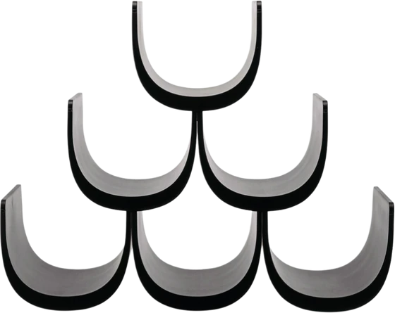 Modulares Flaschenregal Alessi Noè-GIA13 B Schwarz – Kombinierbar