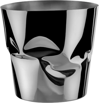 Weinkühler Alessi Compressioni-ITM27 Edelstahl skulptural