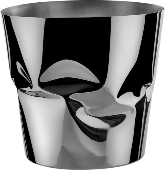 Weinkühler Alessi Compressioni-ITM27 Edelstahl skulptural
