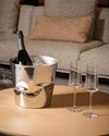 Weinkühler Alessi Compressioni-ITM27 Edelstahl skulptural