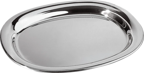Servierplatte Alessi JM13 Edelstahl poliert 30cm