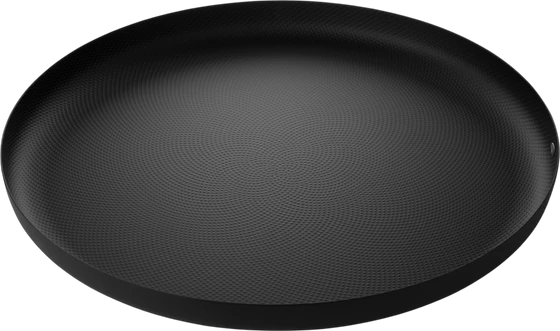 Rundes Tablett Alessi JM14/35 Schwarz – Stahl, rutschfest