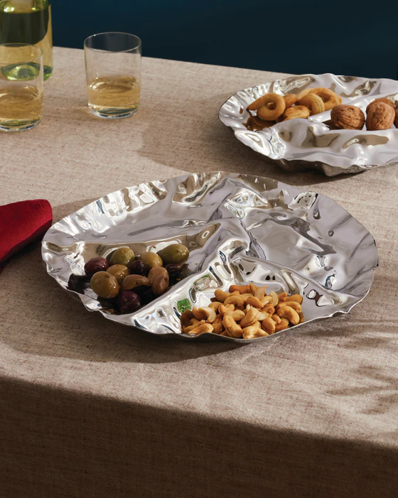 Antipastiplatte Edelstahl Alessi Pepa-LC14 – Glänzende Eleganz
