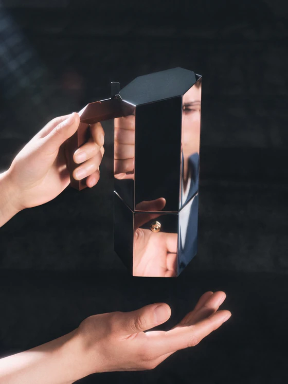 Espressokocher Alessi Menhir-MA01 Edelstahl Induktion