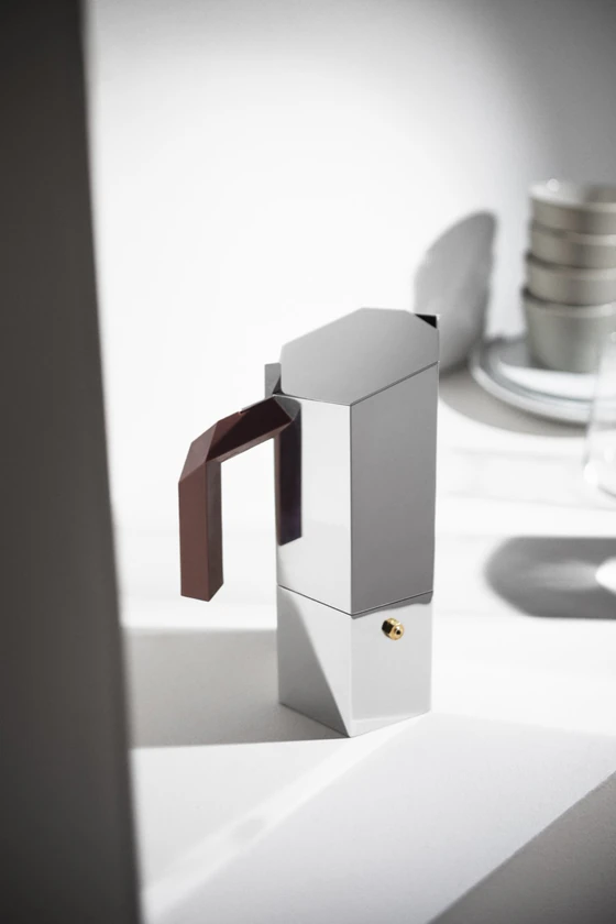 Espressokocher Alessi Menhir-MA01 Edelstahl Induktion