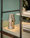 LED-Tischleuchte Alessi Halesia-MA03 Edelstahl USB-C Akku