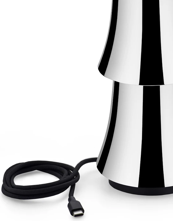 LED-Tischleuchte Alessi Halesia-MA03 Edelstahl USB-C Akku