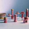 Salz- und Pfeffermühle Alessi-MP0210 Buchenholz Rot