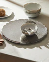 Rundes Serviertablett Alessi Dressed-MW107 Edelstahl 35 cm