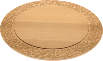 Alessi Dressed in Wood MW23 Käseplatte – Buchenholz mit Reliefdekor