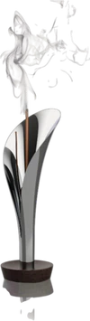 Alessi Lily MW71 Räucherstäbchenhalter – Edelstahl & Holz