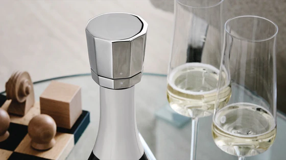 Champagnerflaschenverschluss Alessi Eugenia-NF11 Edelstahl 18/10