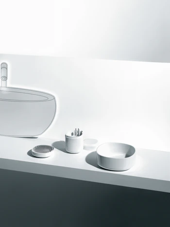 Seifenschale Alessi Birillo PL04 W Weiß – Modernes Acrylglas Design