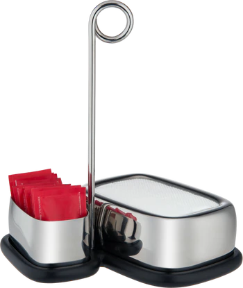 Alessi Bibo VS07 Tee- & Kaffeeaccessoire Set – Edelstahl