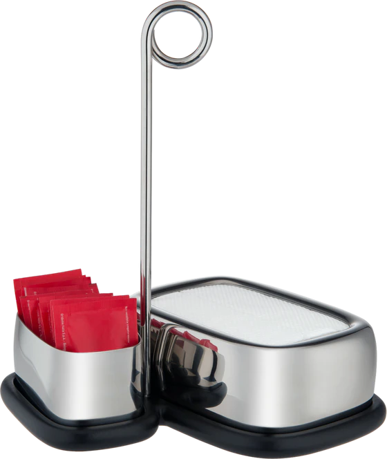 Alessi Bibo VS07 Tee- & Kaffeeaccessoire Set – Edelstahl