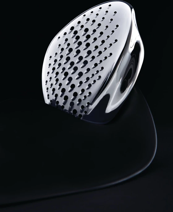 Alessi Forma ZH03 Reibe – Edelstahl 18/10 mit Melaminauflage