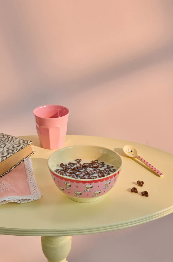 Melamin-Schale Rice by Rice Pink Snoopy 700ml bruchfest