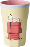 Becher aus Melamin Rice by Rice 400 ml Creme Snoopy robust