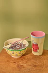 Becher aus Melamin Rice by Rice 400 ml Creme Snoopy robust
