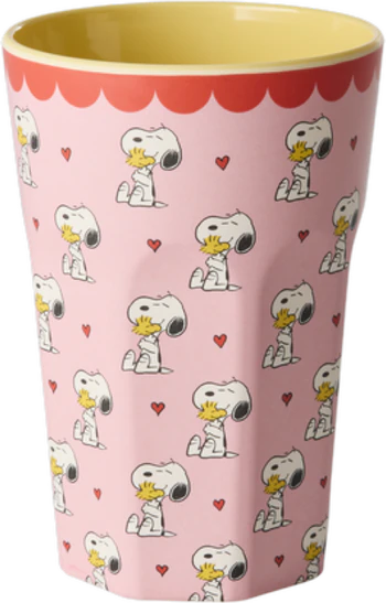 Melaminbecher Rice by Rice Snoopy Pink 400 ml bruchfest