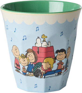 Melaminbecher Rice by Rice Snoopy Blau 250 ml bruchfest