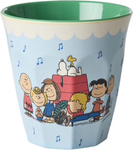 Melaminbecher Rice by Rice Snoopy Blau 250 ml bruchfest