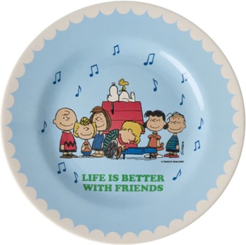 Melamin-Teller Snoopy Hellblau Rice by Rice – Bruchsicher 20 cm