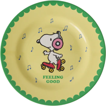 Melamin-Teller Snoopy Gelb 20cm – Rice by Rice bruchfest