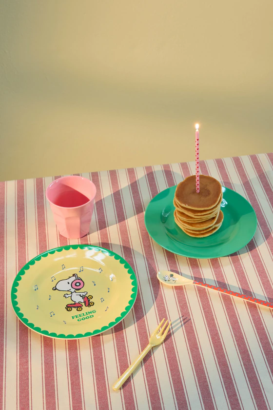 Melamin-Teller Snoopy Gelb 20cm – Rice by Rice bruchfest