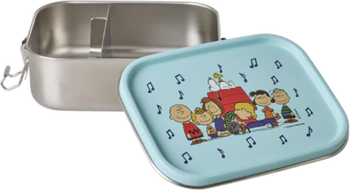 Edelstahl-Brotdose Rice by Rice 800 ml Snoopy Blau