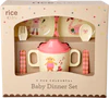 Baby-Geschirrset aus Melamin Rice by Rice – Blue Music Band Print