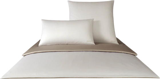 JOOP! Bettwäsche Micro Pattern Haselnuss – Edler Mako-Satin für luxuriösen Schlafkomfort
