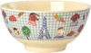 Melaminschale Kinder Rice by Rice 700ml Blau Paris Print