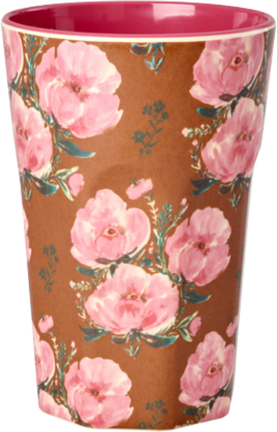 Trinkbecher Melamin 400ml Rose Floral – Rice by Rice