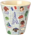 Melaminbecher Kinder Rice by Rice 250ml Blau Paris Print