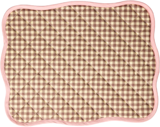Gestepptes Platzset Rice by Rice Pretty Pink Baumwolle