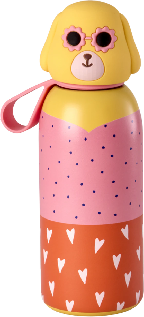 Isolierte Trinkflasche Rice by Rice 350ml Hundekopf 12h heiß