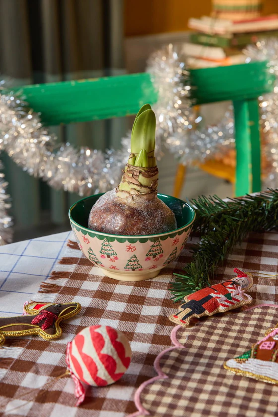 Weihnachtsanhänger Pappmaché 5cm Rice by Rice – Handgefertigt