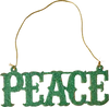Weihnachtsanhänger Grün Peace – Rice by Rice Glanz-Dekor